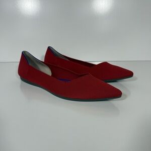 Rothy's Red Pointed-Toe Flats